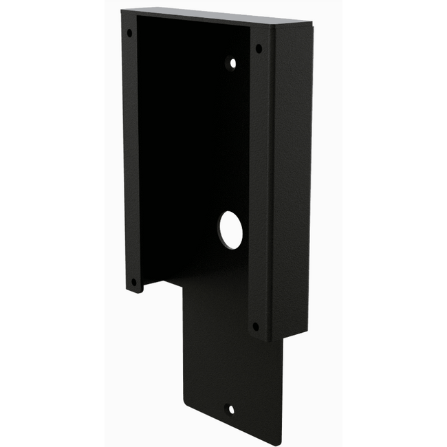 OnePole montageplaat voor Zaptec Go op OnePole PRO paal – mat zwart