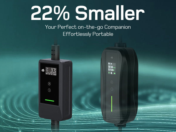 Dé EV Oplader 3.7kW | Schuko | Type 2 | Draagbaar | Instelbaar 6A-16A | 7-25m kabel