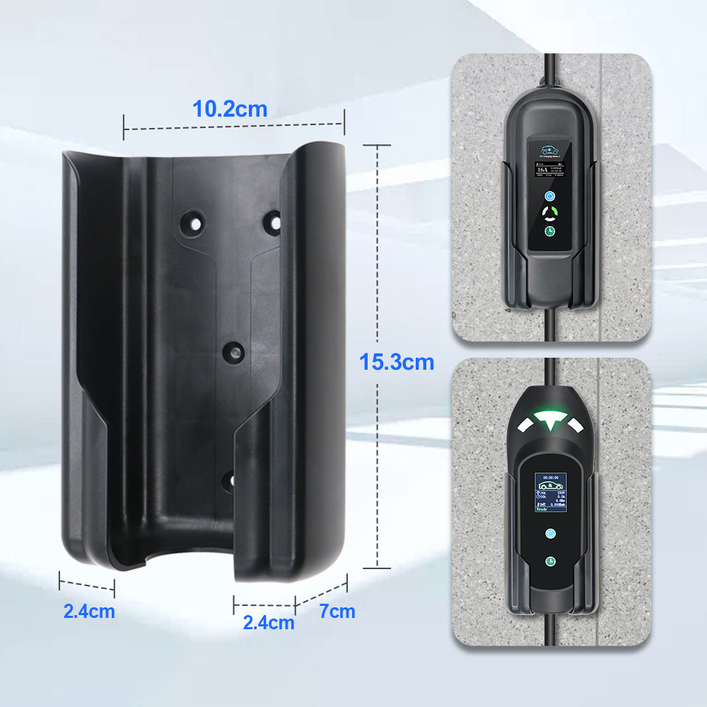 BlackCharge® Universele Wandhouder voor Mobiele Thuislader – Kabelbescherming & Netjes Ophangen - BlackCharge Default Title