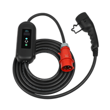 BlackCharge® 3.0 Mobiele EV Krachtstroomlader | Type 2 naar CEE 11 kW – Instelbaar & Weerbestendig – Met LCD-display & Timerfunctie