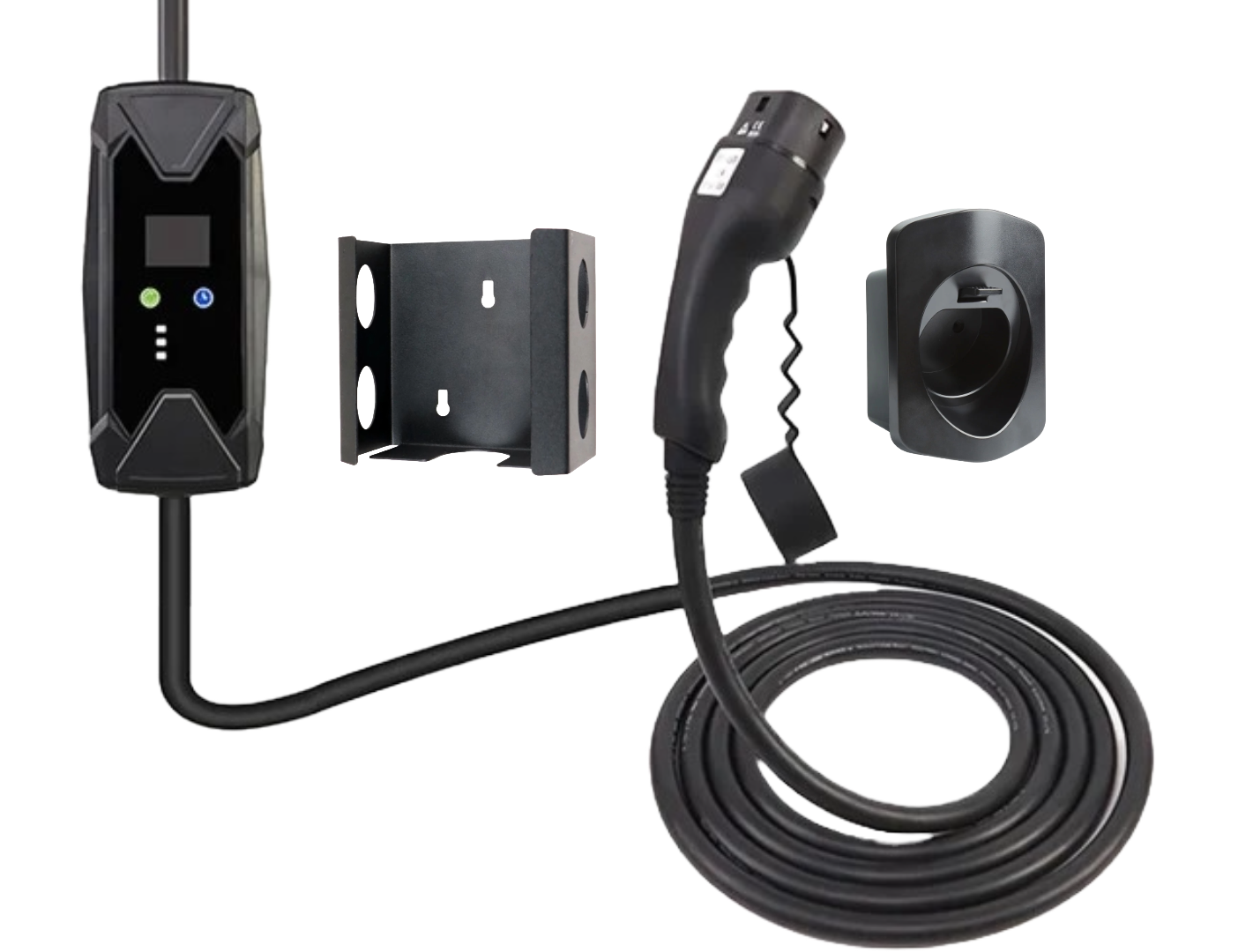 BlackCharge® laadkabel houder metaal 11x10.5x5.4cm - BlackCharge Default Title