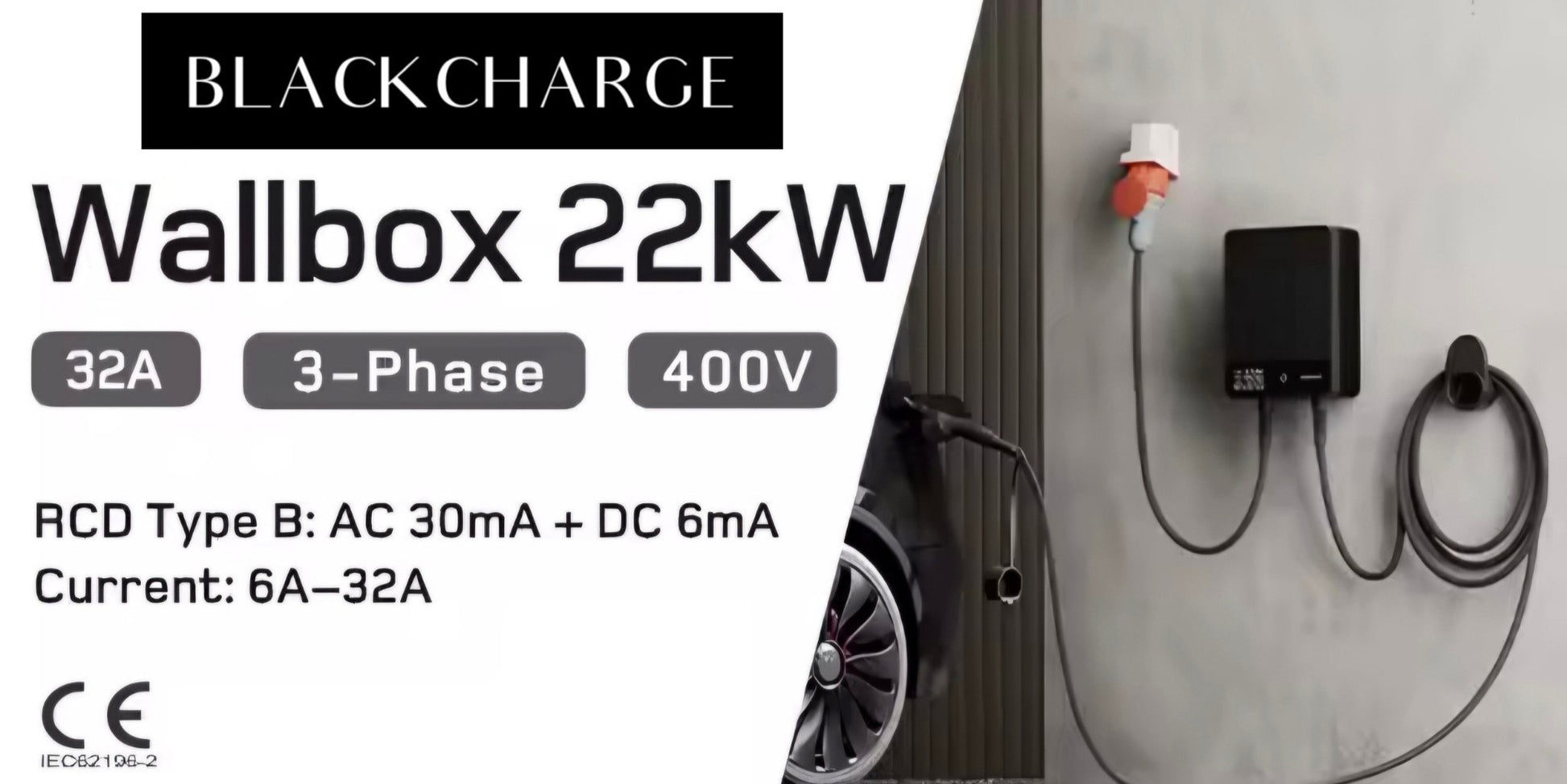 Wallbox Home | Slim Laadstation 11 of 22kW | Type 2 Kabel & App-besturing