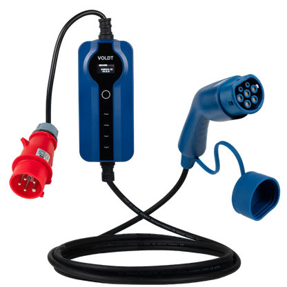 Voldt mobiele thuislader Type 2 met regelbaar vermogen en Schuko-stekker