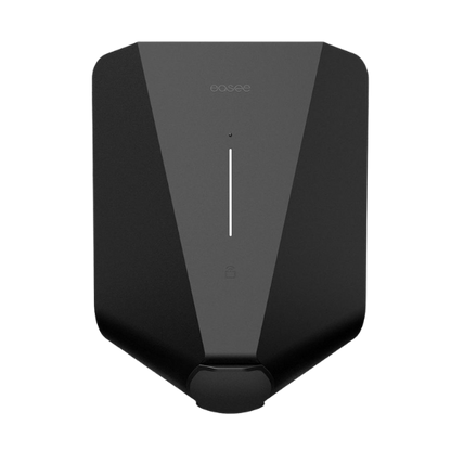 Easee front cover in zwart gekleurd op laadstation