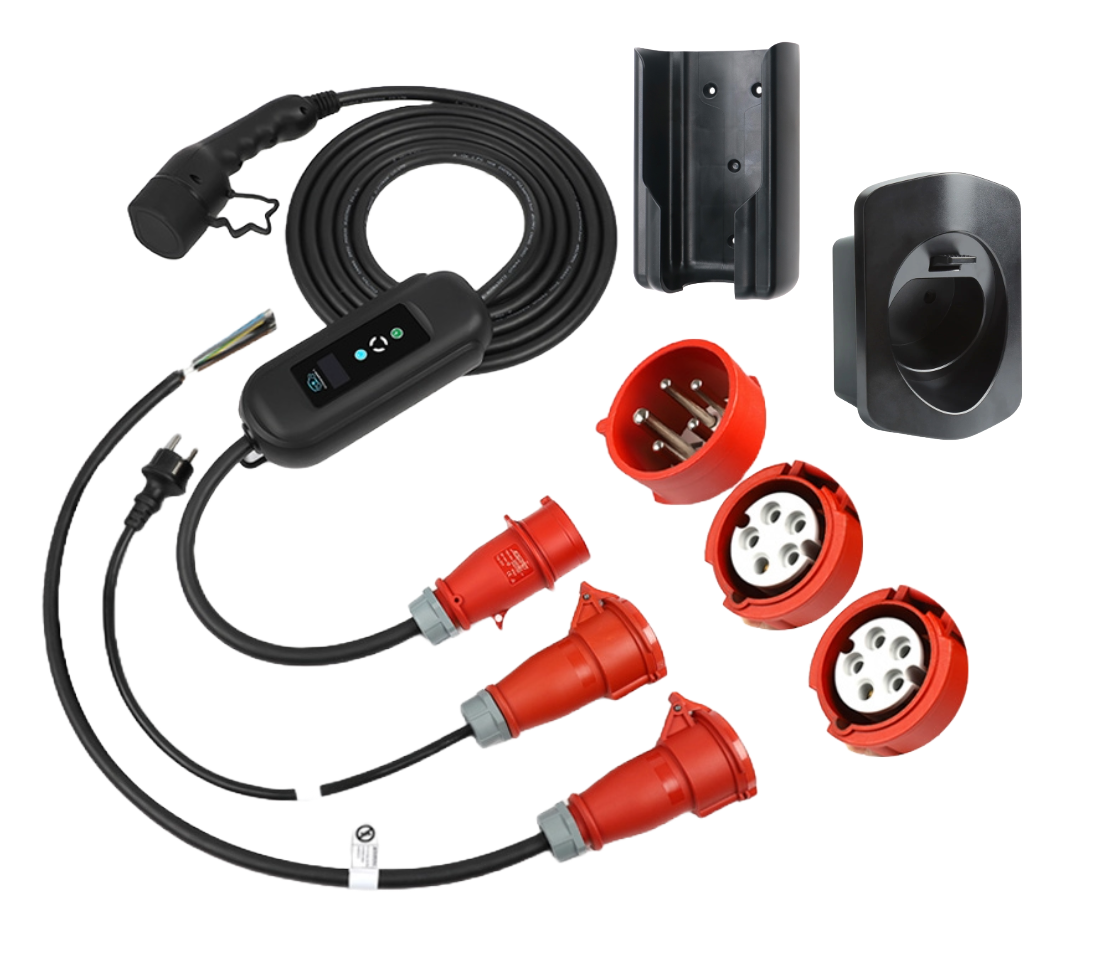 Complete BlackCharge voordeelbundel met 11kW EV-lader en houders