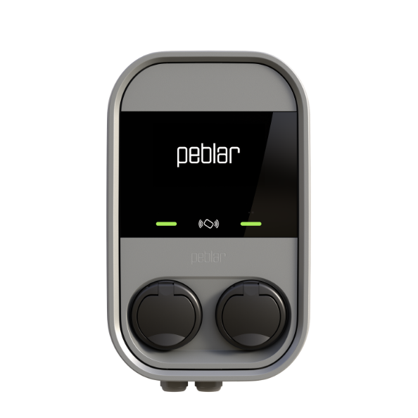 Peblar Dual 22 kW – Dubbele Laadpaal met MID & Betaalterminal