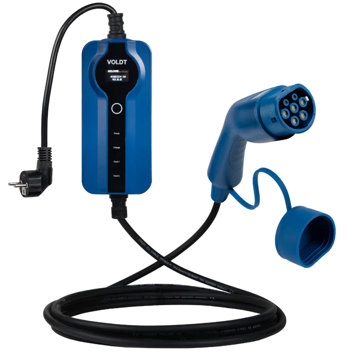 Voldt Mobiele Thuislader Type 2 met App – 3.7 tot 22kW