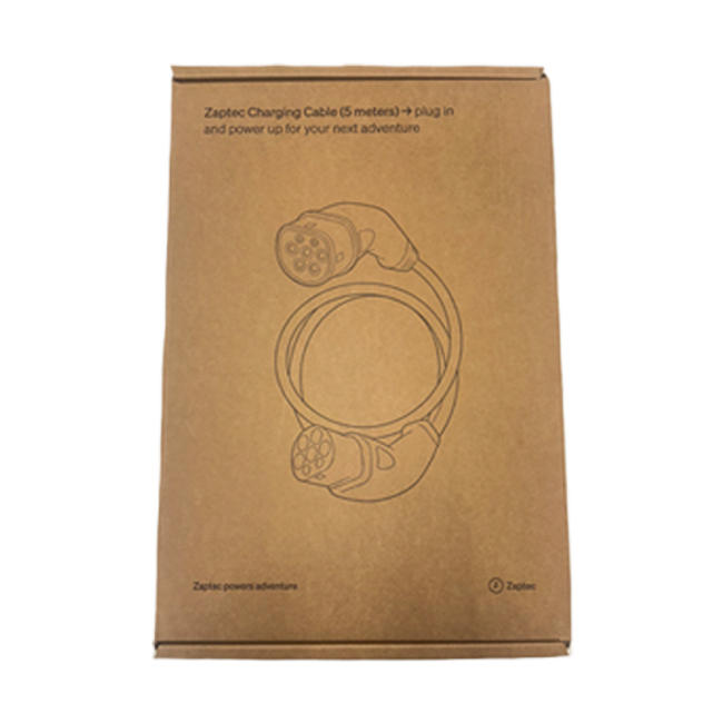 Zaptec Type 2 Laadkabel 5M/7.5M | 22 kW | 32A | 3-Fase | IP54 - BlackCharge 5 meter