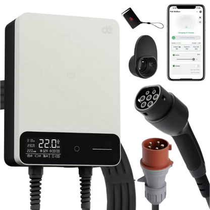 Wallbox Home | Slim Laadstation 11 of 22kW | Type 2 Kabel & App-besturing