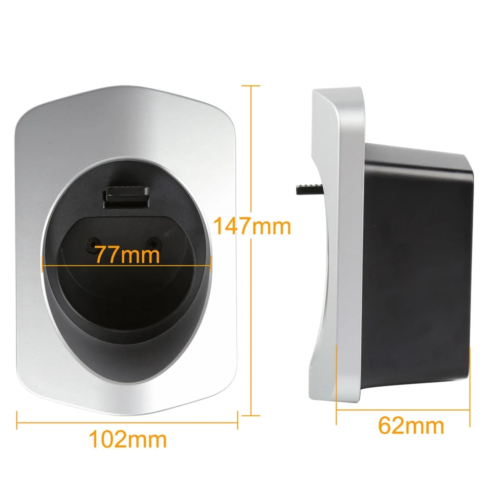 BlackCharge® Laadkabelhouder Type 2 – Stevige Muurbeugel voor een Georganiseerde Laadplek - BlackCharge Zwart