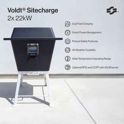 Voldt® Sitecharge - Dubbele Mobiele AC-Lader (Type 2)